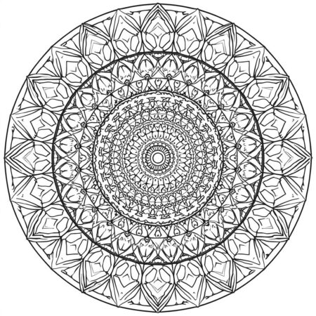 Serpente Mandala (Desenho para Colorir)