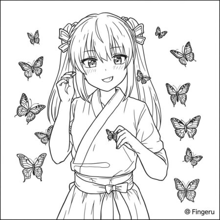 Shinobu e seu veneno (Desenho para Colorir)