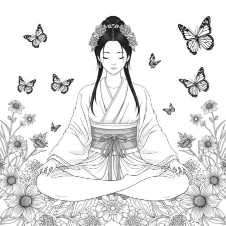 Shinobu em harmonia (Desenho para Colorir)