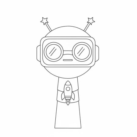 Sprunki Astronauta Divertido (Desenho para Colorir)