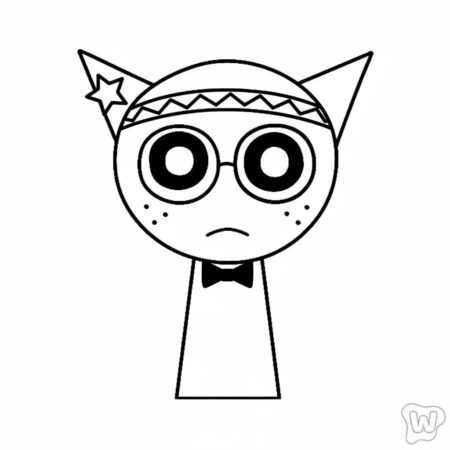 Sprunki Charmoso (Desenho para Colorir)