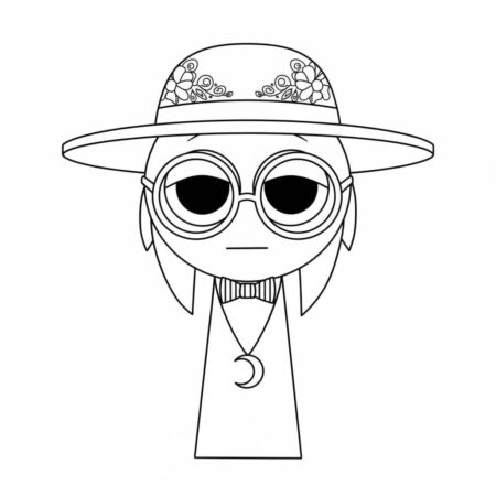 Sprunki Estiloso (Desenho para Colorir)