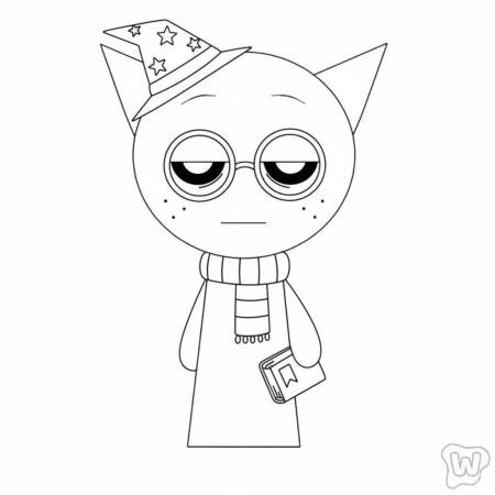 Sprunki Mágico (Desenho para Colorir)