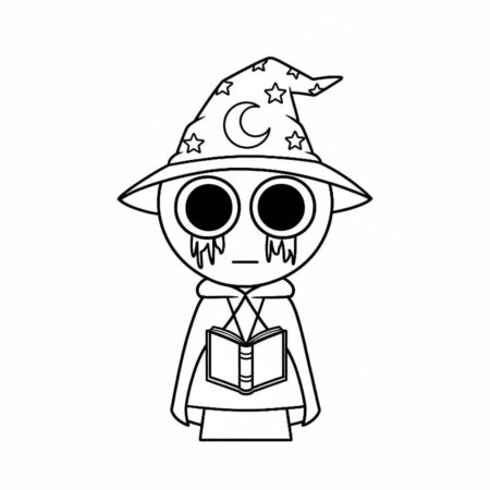 Sprunki Mágico (Desenho para Colorir)