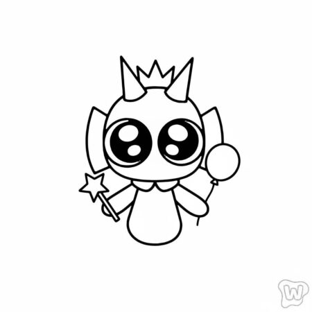 Sprunki Mágico (Desenho para Colorir)