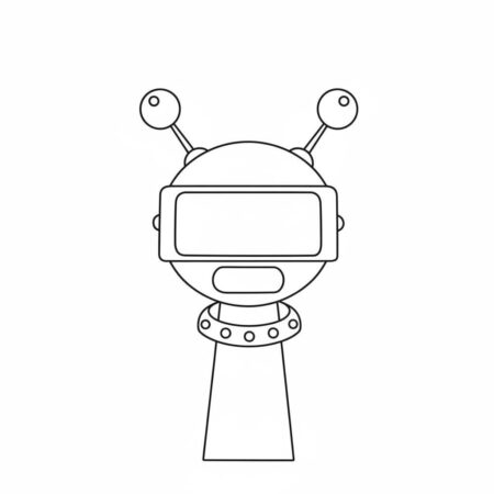 Sprunki Robô Divertido (Desenho para Colorir)