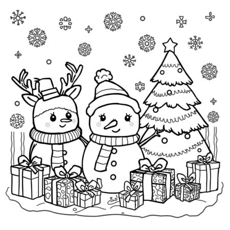 Squishmallows Natal Tema (Desenho para Colorir)