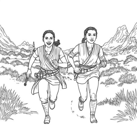 Star Wars Aventura (Desenho para Colorir)