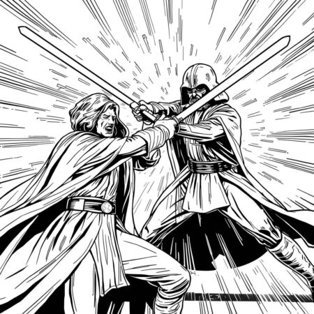 Star Wars Classico (Desenho para Colorir)