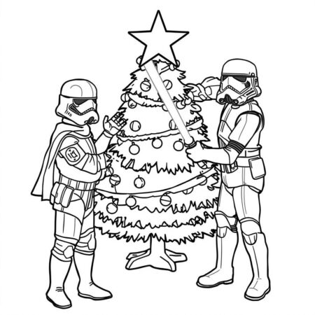 Star Wars Feriados (Desenho para Colorir)
