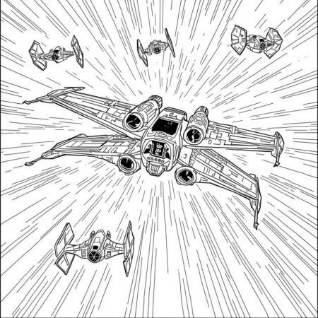 Star Wars Naves (Desenho para Colorir)