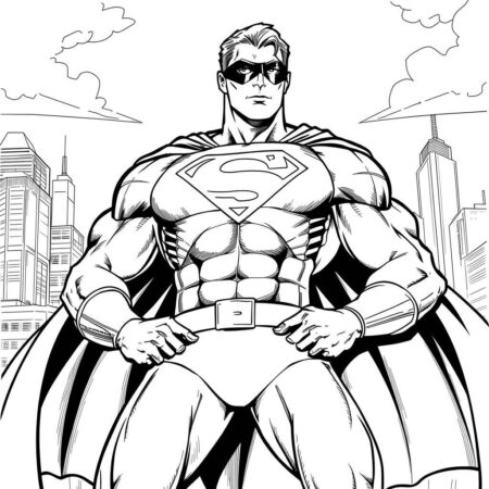 Super heroi Para Meninos (Desenho para Colorir)