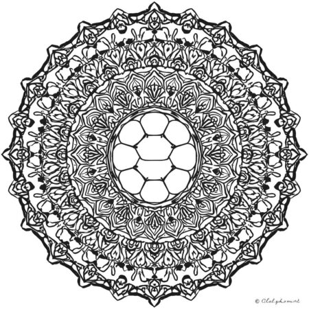 Tartaruga Mandala (Desenho para Colorir)