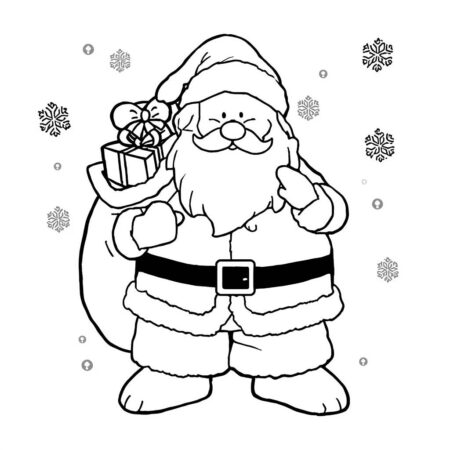Tartaruga de Natal (Desenho para Colorir)
