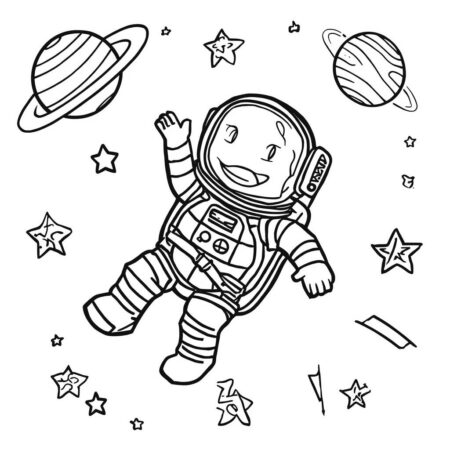Tartaruga do Espaco (Desenho para Colorir)