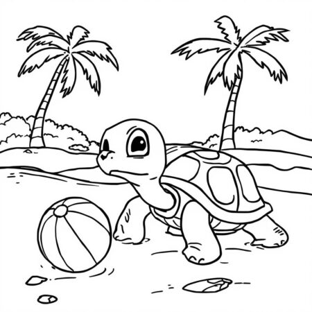 Tartaruga para Criancas (Desenho para Colorir)