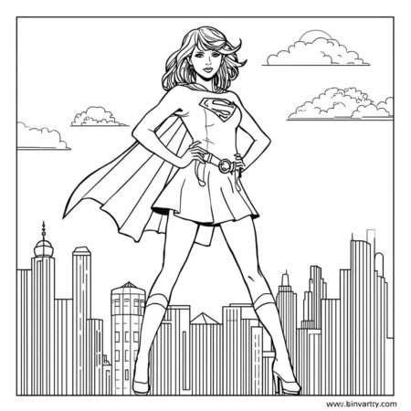 Taylor Swift Superhero (Desenho para Colorir)