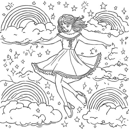 Taylor Swift in a Dream (Desenho para Colorir)