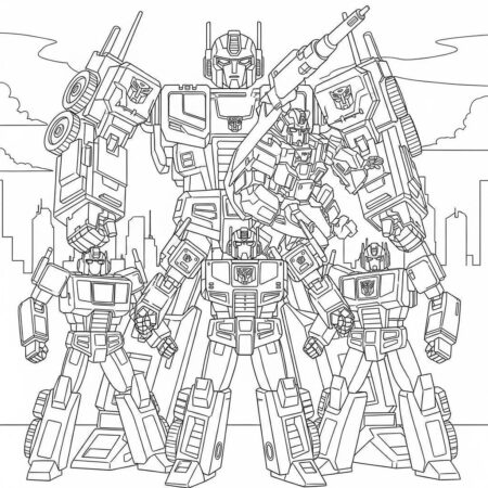 Transformers Combiner Wars (Desenho para Colorir)