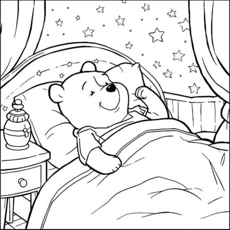 Ursinho Pooh e os Sonhos (Desenho para Colorir)