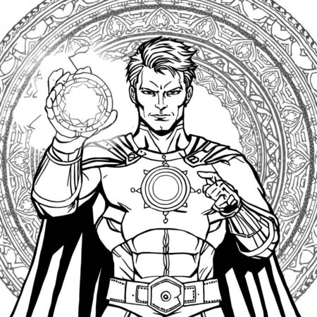 Vision Futurista (Desenho para Colorir)