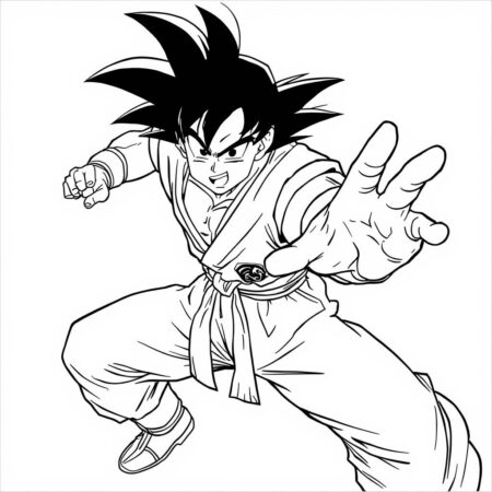 Yamcha em Acao (Desenho para Colorir)