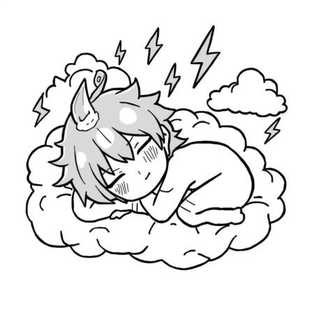 Zenitsu dormindo (Desenho para Colorir)