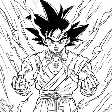 Zenitsu em sua tecnica (Desenho para Colorir)