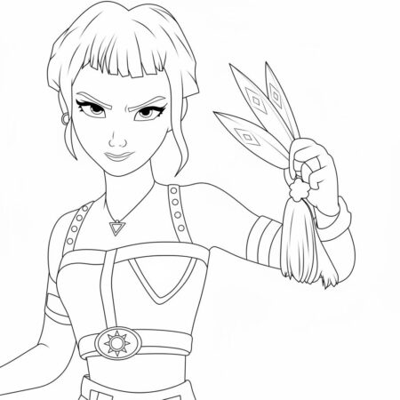 Zoey Aventureira Estilosa (Desenho para Colorir)