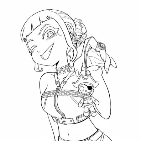 Zoey Estilosa com Acessórios Divertidos (Desenho para Colorir)